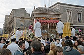 Festa di Sant Agata   procession with the golden statue of the saint 